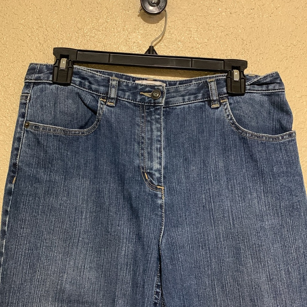 Talbots Jeans Capris Pants 10 Blue Stretch 4-Pockets Cotton Spandex - Picture 4 of 12